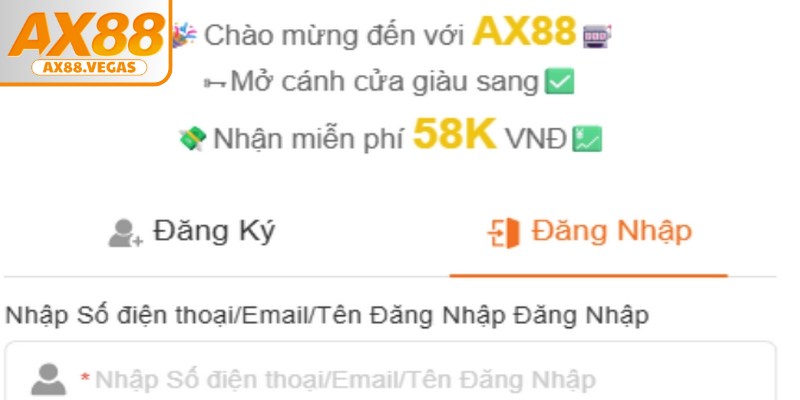 Quy trình đăng nhập AX88 chỉ trong 3 bước đơn giản