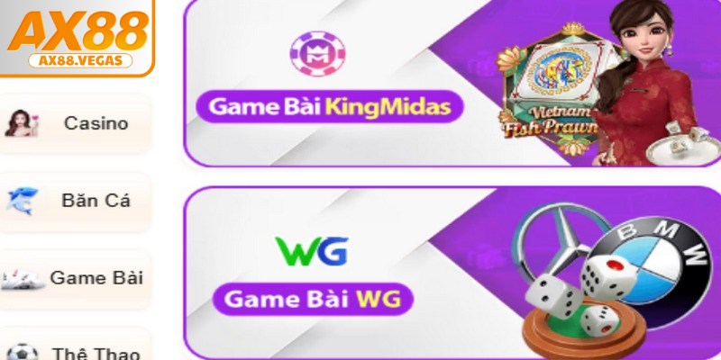 Game bài AX88 là một trong những sảnh chơi trọng điểm