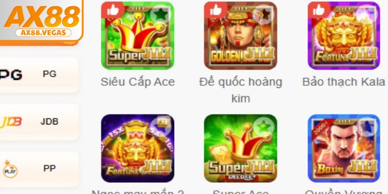 Những tựa game nổ hũ nổi bật AX88